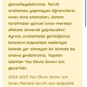 Sınav Yeri Değişikliği Yapılmasına Rağmen Yanlış Lokasyon Atandı, Mağduriyetimin Giderilmesini İstiyorum