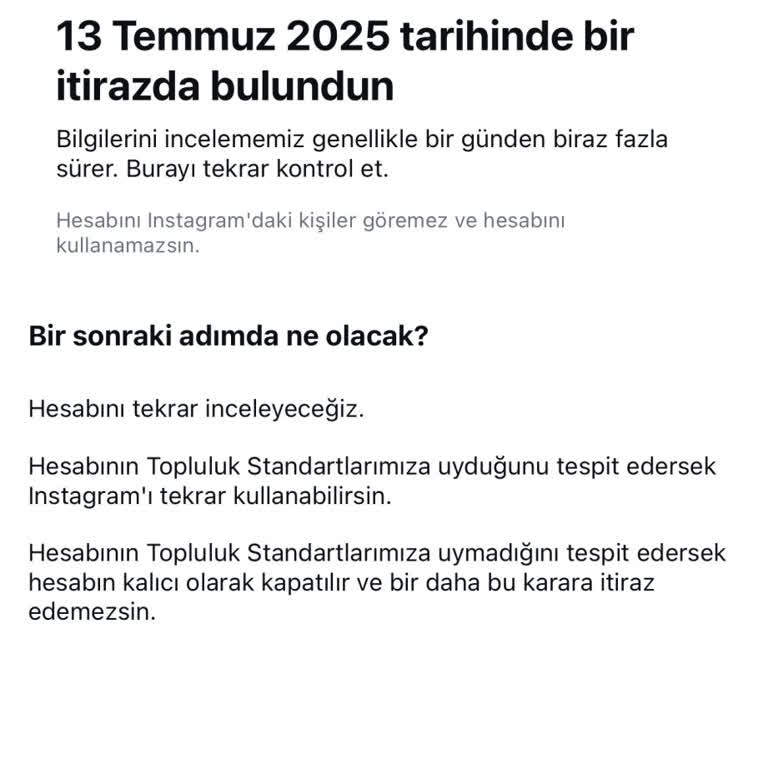 Instagram Sebepsiz Askıya Alınan Hesabım