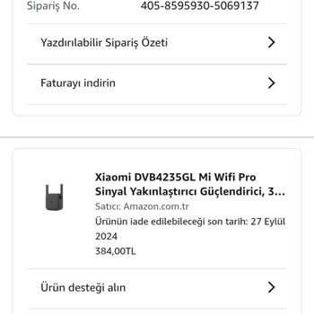 Xiaomi Wi-fi Range Extender Pro Ürünü 1 Yıl Dolmadan Arızalandı İade Yapılamıyor