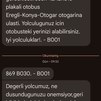Satın Alınan Otobüs Biletinin Başkasına Satılması Ve Yolcuya Ulaşılmaması