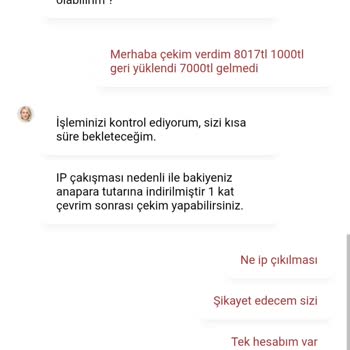 Kazancımın Çekimi İptal Edildi Ve Bakiyem Azaltıldı