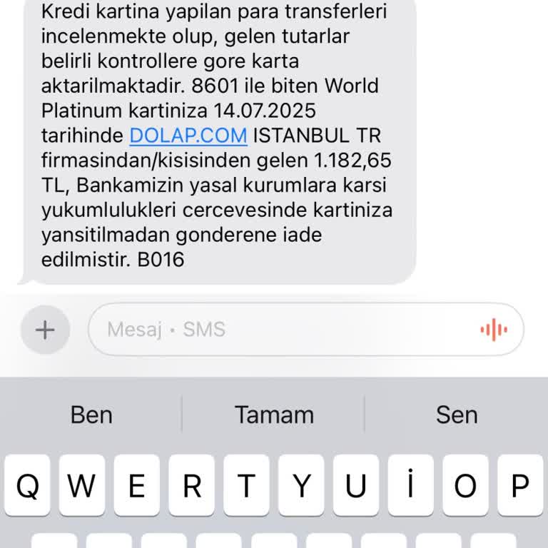 İptal Edilen Siparişin Ücreti Kartıma İade Edilmiyor Paramı Alamıyorum