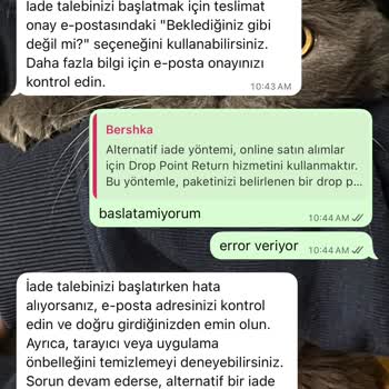 Online İade Kodu Alınamıyor, Müşteri Destek Hattı Yetersiz Kaldı