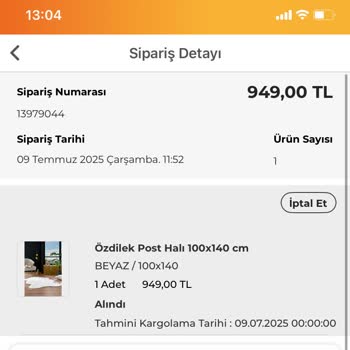 Stokta Olmayan Ürünü Satıp Siparişi Keyfi İptal Ettiler