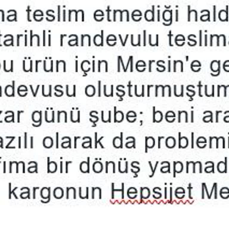 Teslim Edilmeyen Kargo Ve İlgisiz Müşteri Hizmeti Nedeniyle Mağduriyet