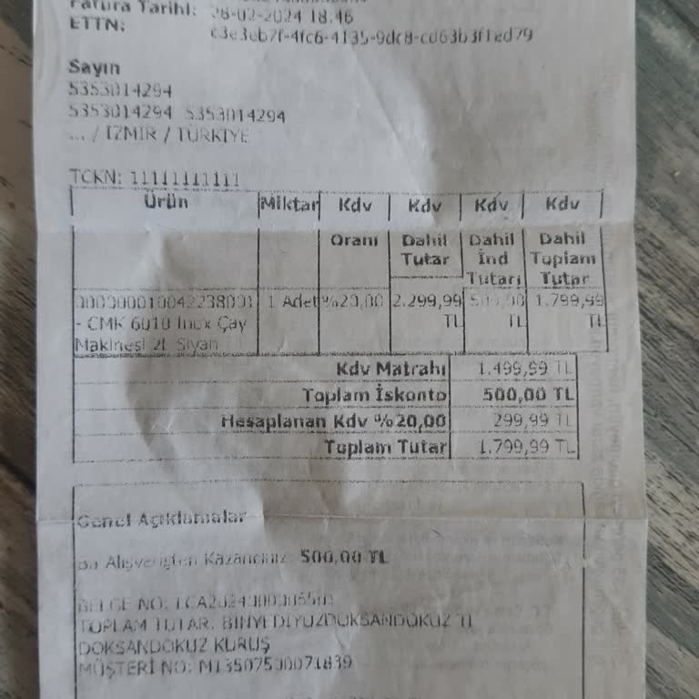 Çay Makinası Servis Sürecinde İletişim Ve Destek Eksikliği