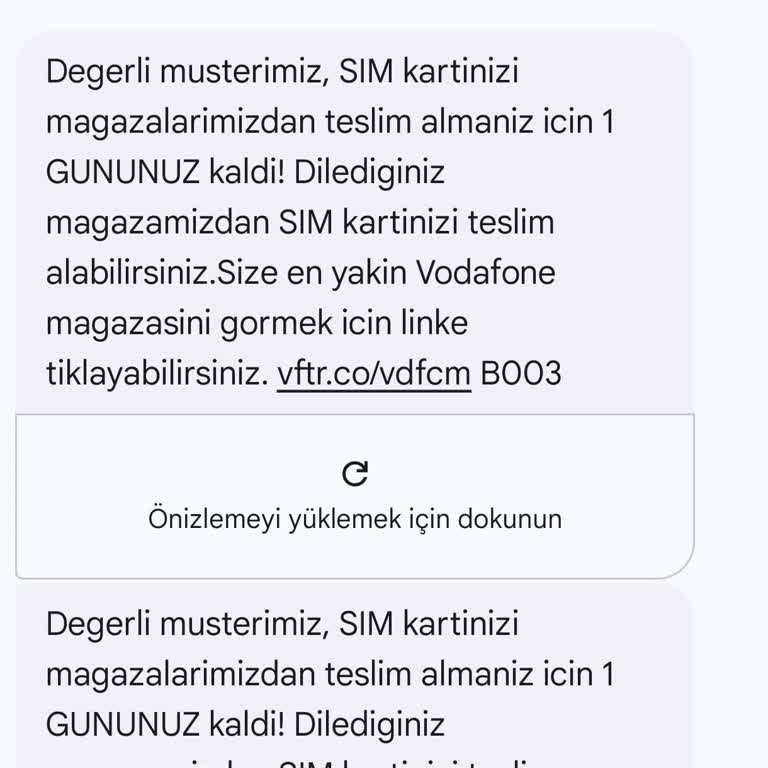Vodafone Sim Kart Geçişi Kimlik Hatasıyla Yapılamıyor