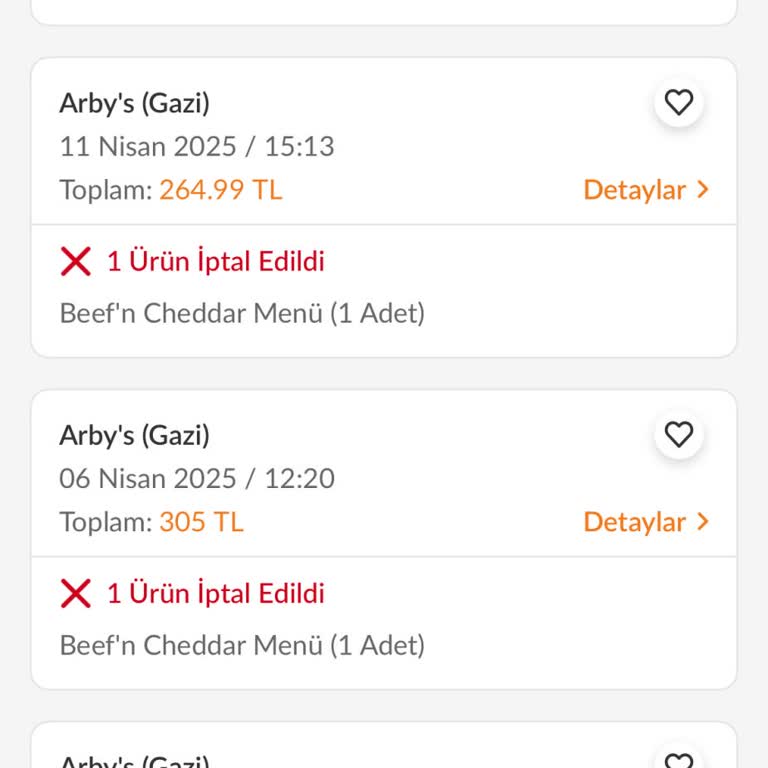 Ankamall Arby's Şubesi Siparişlerde Gecikme Ve Soğuk Yemek Sorunu