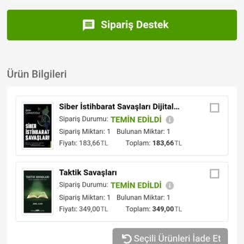 Yanlış Kitap Gönderimi Ve Geç Teslimat Nedeniyle Mağduriyet