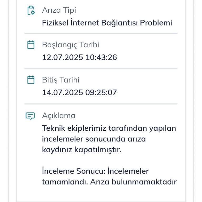 Elektrik Kesintisi Sonrası Sürekli İnternet Kesintisi Ve Yetersiz Destek