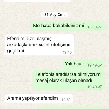 İadem Yapılmadı, Mesajlarıma Cevap Alamıyorum