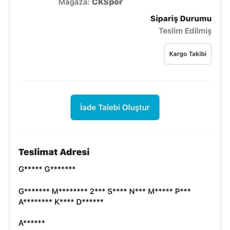 Epttavm Siparişim Yanlış Adrese Teslim Edildi, Mağduriyetim Giderilmedi