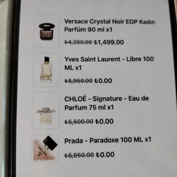 Ares Parfüm Yanlış Gönderilen Parfümler