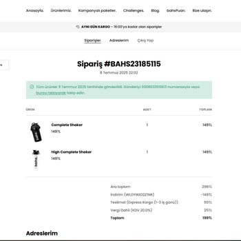 Siparişimde Yanlış Ürün Gönderildi Ve Bilgilendirme Yapılmadı