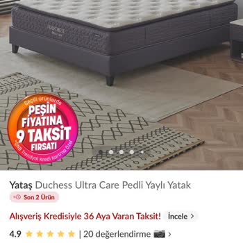 Yataş Duchess Ultra Care Yatak: Yanıltıcı Bilgi Ve Çözüm Sunulmayan Ağrı Sorunu