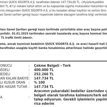 Sigorta Ödemesinde 23 Bin Liralık Farkın Nedeni Açıklanmıyor