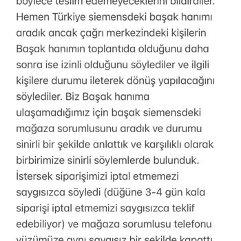 Şube Teslimat Süreci Hakkında Şikayet