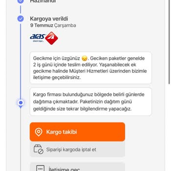 Aras Kargo Teslimat Gecikmesi Ve Müşteri Hizmetlerine Ulaşılamıyor