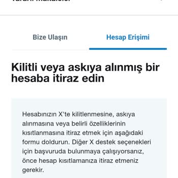 X Hesabım Haksız Yere Kilitlendi, Sorunum 4 Aydır Çözülmedi