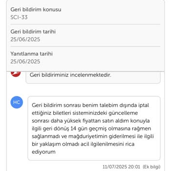 THY Bilet İptali Sonrası Fiyat Artışıyla Mağduriyet Yaşadım