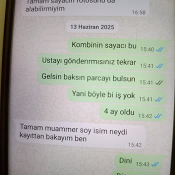 Kombi Arızasına Çözüm Sunmayan Servis Ve Firma İlgisizliği