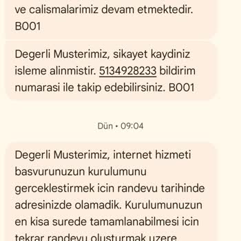 13 Gündür Tamamlanmayan İnternet Nakliyle Mağduriyet Yaşıyorum