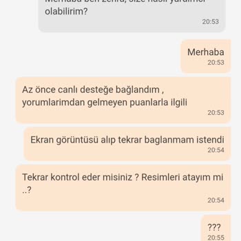 Trendyol Canlı Destek Sorunu Ve Puanların Hesaba Yansımaması