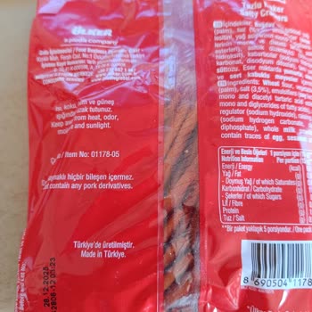 Ülker Çubuk Krakerde Yanık Ve Tatsızlık Sorunu