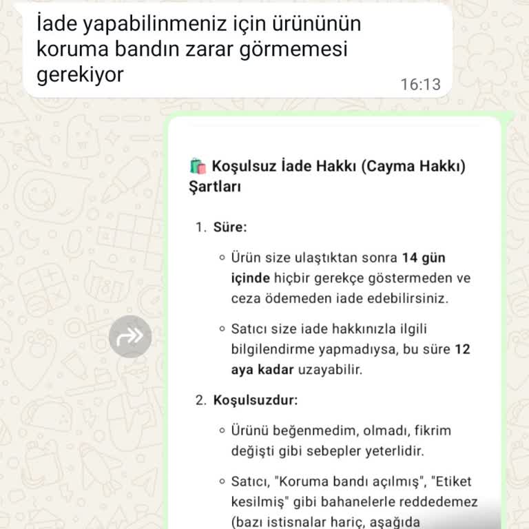 İade Talebim Reddedildi, Mağdur Oldum