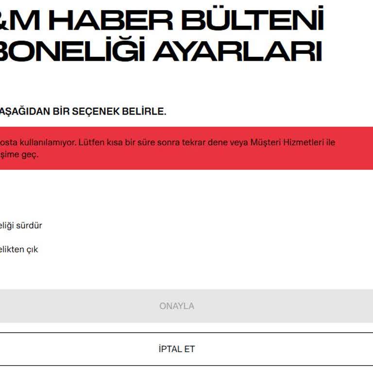 İstenmeyen Reklam Maillerinin Feshedilememesi Ve Sistemsel Hatalar