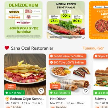 Trendyol GO Minimum Sepet Tutarı Cihazlara Göre Değişiyor