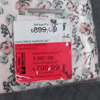 Nevresim Setinde Etiket Ve Satış Fiyatı Arasındaki Fark Giderilmiyor