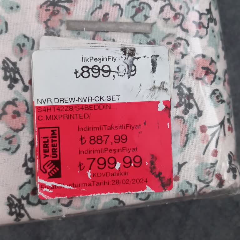 Nevresim Setinde Etiket Ve Satış Fiyatı Arasındaki Fark Giderilmiyor