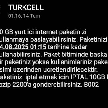 Ek İnternet Paketinde Haksız Kota Düşüşü Ve Çözüm Bulamayan Müşteri Hizmetleri