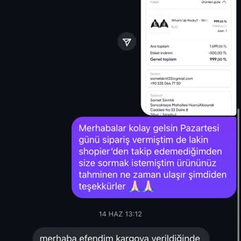 Siparişlerim Hakkında Geri Dönüş Ve Kargo Bilgisi Alamıyorum