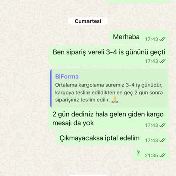 Siparişim Teslim Edilmedi, İletişim Ve Destek Sıfır