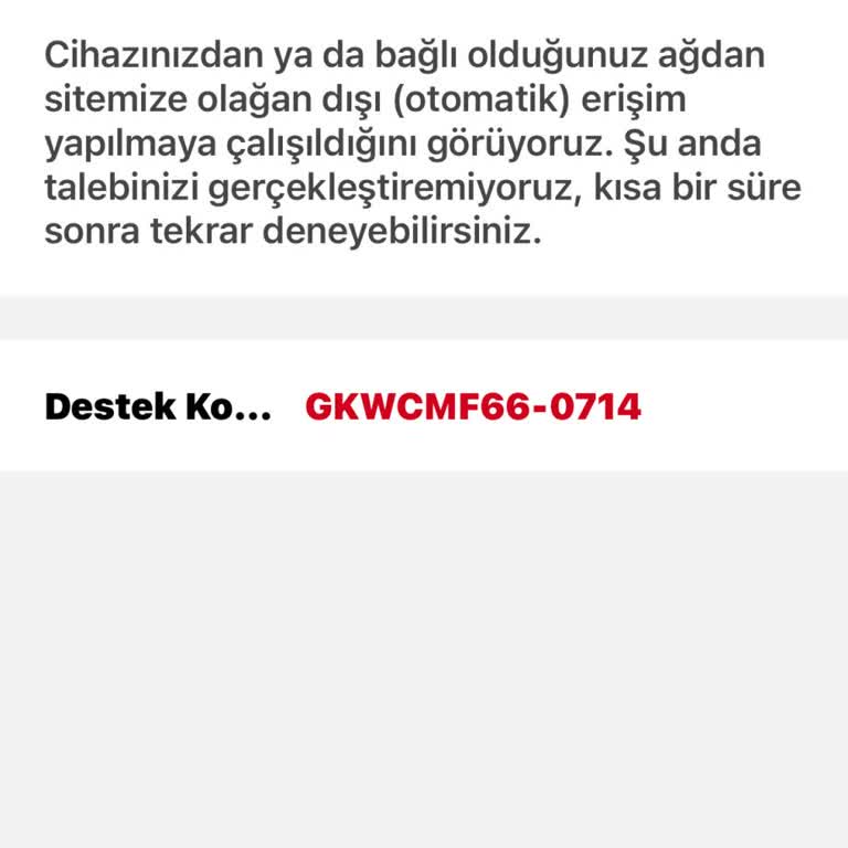 Aniden Karşıma Çıkan Olağan Dışı Erişim Uyarısı Kafamı Karıştırdı