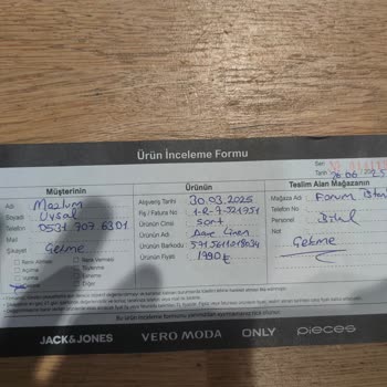 Jack Jones Ürünlerinde Yıkama Sonrası Çekme Ve İade Sorunu