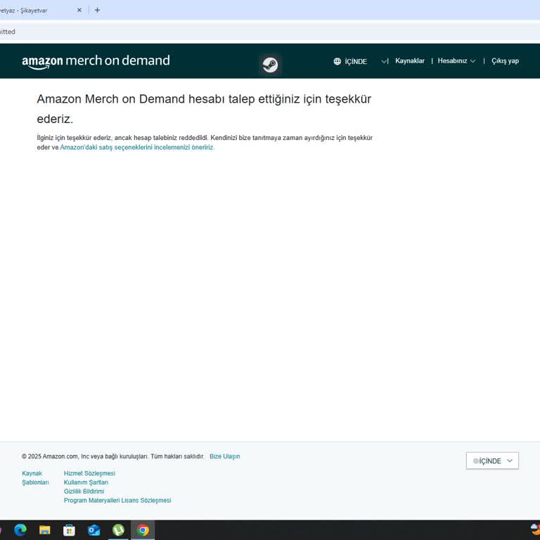 Amazon Merch Hesabım Onaylanmadı, Nedenini Bilmiyorum