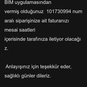 BİM Online Alışverişte Fatura Ve İade Sürecinde Yaşanan İletişim Sorunları