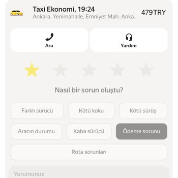 Şoförün Fazladan Ücret Çekmesi Ve Açıklama Yapmaması