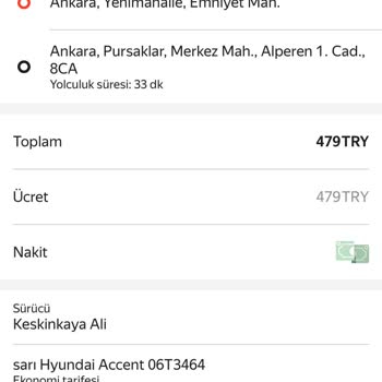 Şoförün Fazladan Ücret Çekmesi Ve Açıklama Yapmaması