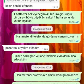 Bir Yıldır İade Edilmeyen Ücret Ve Tatil Mağduriyeti