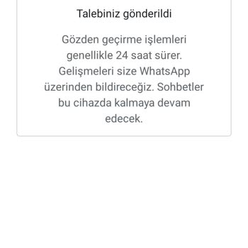 Haksız WhatsApp Hesap Yasağına Çözüm Bekliyorum