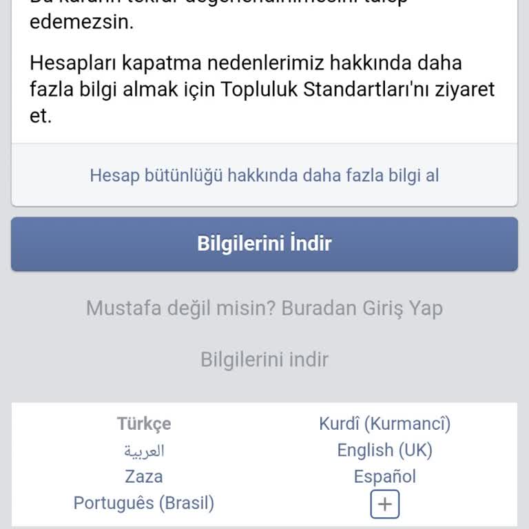 Facebook Hesabım Haksız Yere Kapatıldı, Oyun Ve Kişisel Bilgilerime Ulaşamıyorum