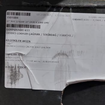 Servisten Yanlış Ve Başkasına Ait Monitör Gönderildi, Kendi Cihazım İade Edilmiyor