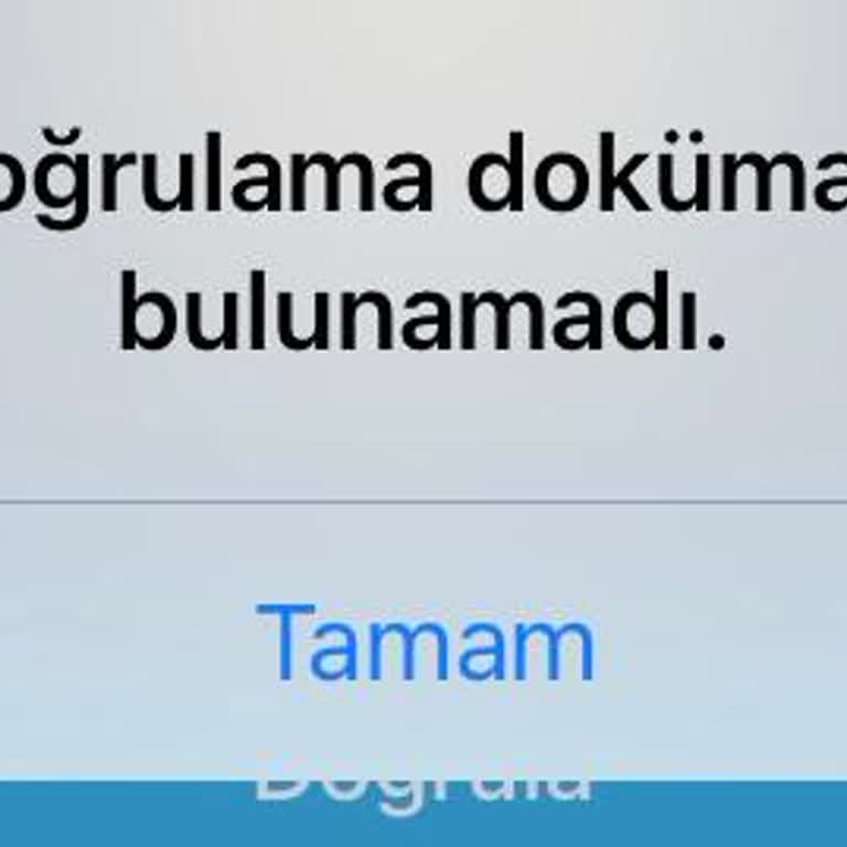 Kimlik Doğrulama Sürecinde Sürekli Hata Alıyorum