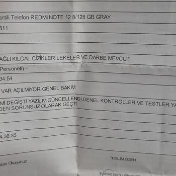 Redmi Note 12 Defalarca Bozuldu Değişim Yapılmıyor