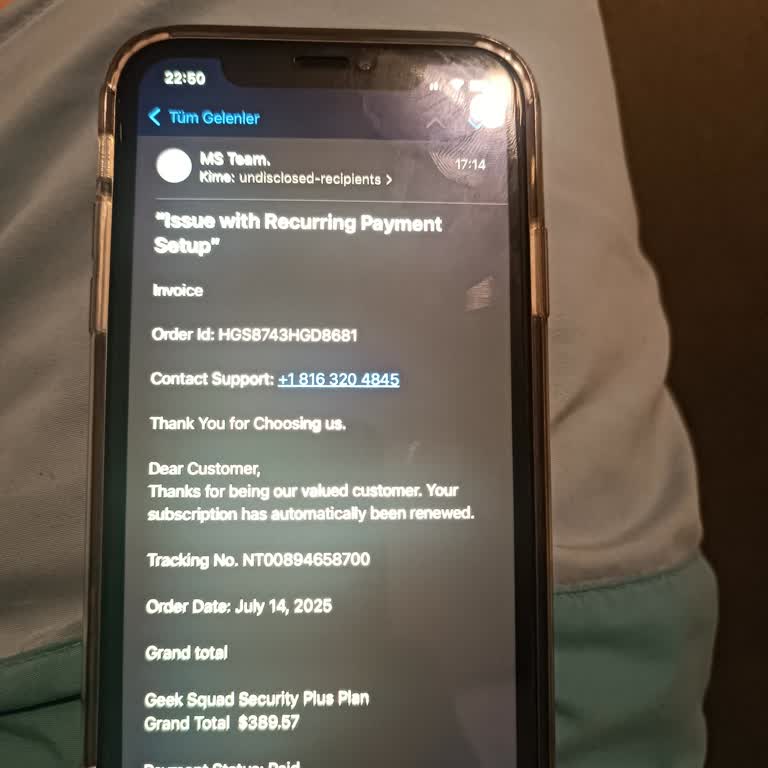 MS Teams Abonelik Yenilendi: Para Çekilmediği Halde Bildirim Geldi