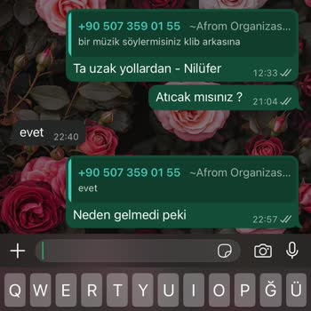 Afrom Organizasyon Video Klibimizi Teslim Etmedi, Hayal Kırıklığı Yaşadık